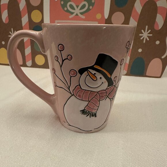 SPECTRUM DESIGNZ MUG SNOWMAN 5" MICROWAVE SAFE 15 OZ NWT - Picture 1 of 5